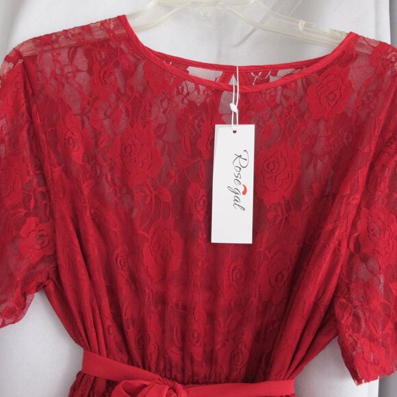 NWT - Rose Gal Red Dress - XL - Picture 12 of 14